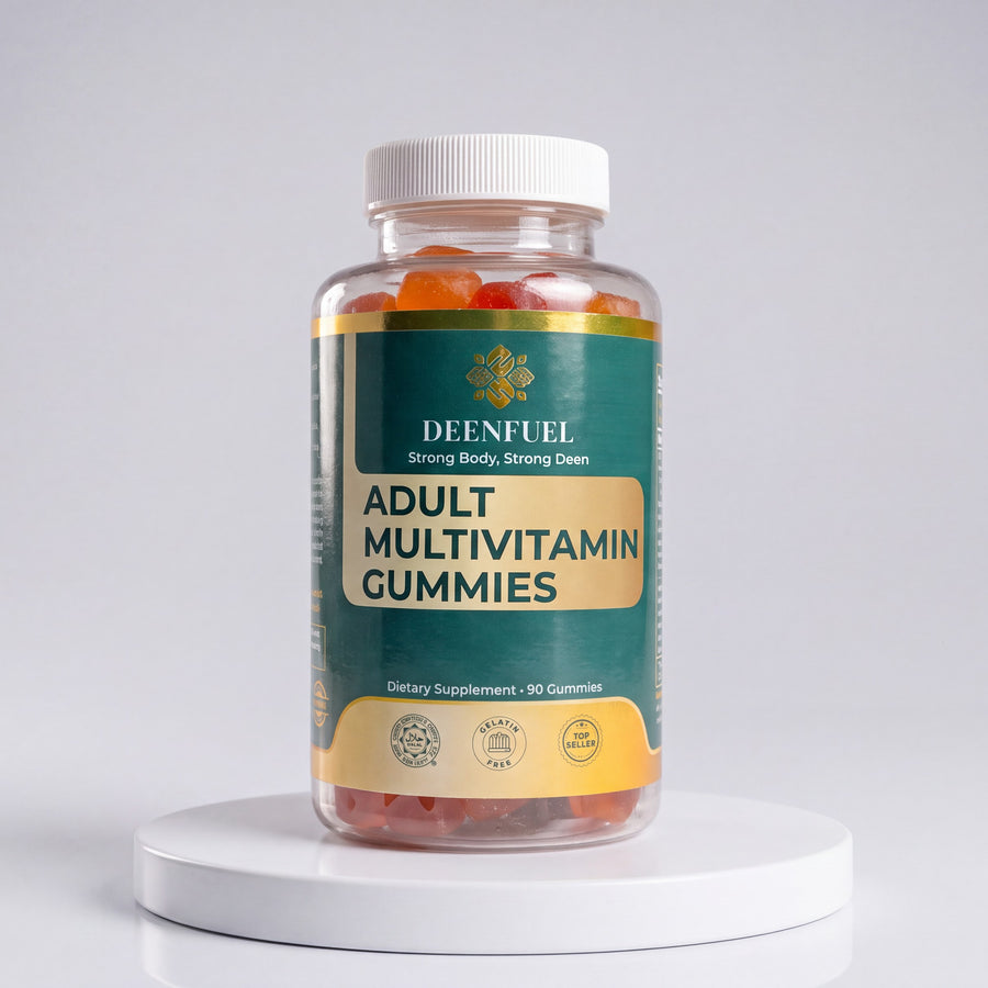 DeenFuel Halal Adult Multivitamin Gummies bottle