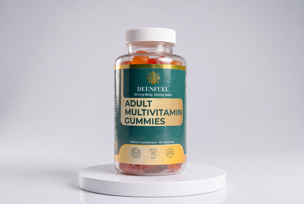 DeenFuel Halal Adult Multivitamin Gummies bottle