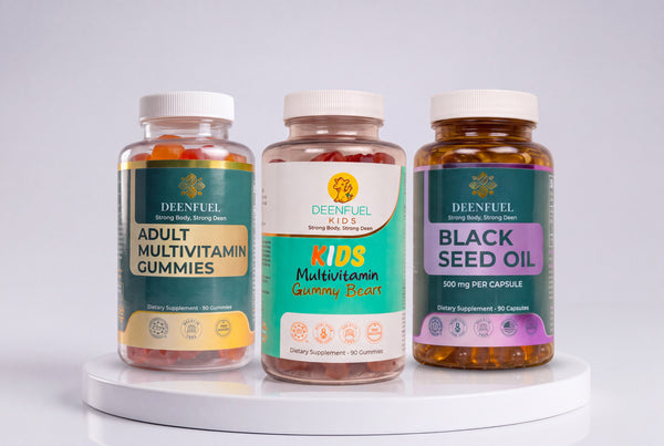 Family Wellness Bundle: Adult Multivitamin, Kids Multivitamin, Black Seed Oil