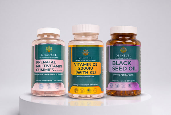 Prenatal Complete Bundle: Prenatal Gummies, D3 with K2, Black Seed Oil