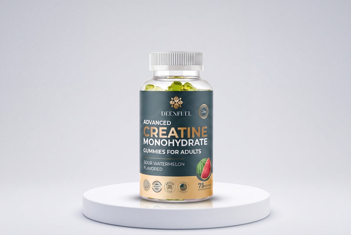 DeenFuel Creatine Monohydrate Gummies Sour Watermelon bottle