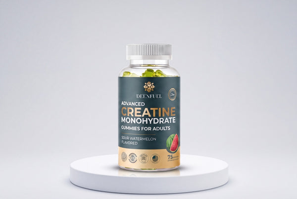 DeenFuel Creatine Monohydrate Gummies Sour Watermelon bottle