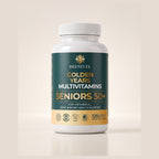 DeenFuel Golden Years Multivitamins for Seniors 50+, 120 vegetarian capsules, front of bottle