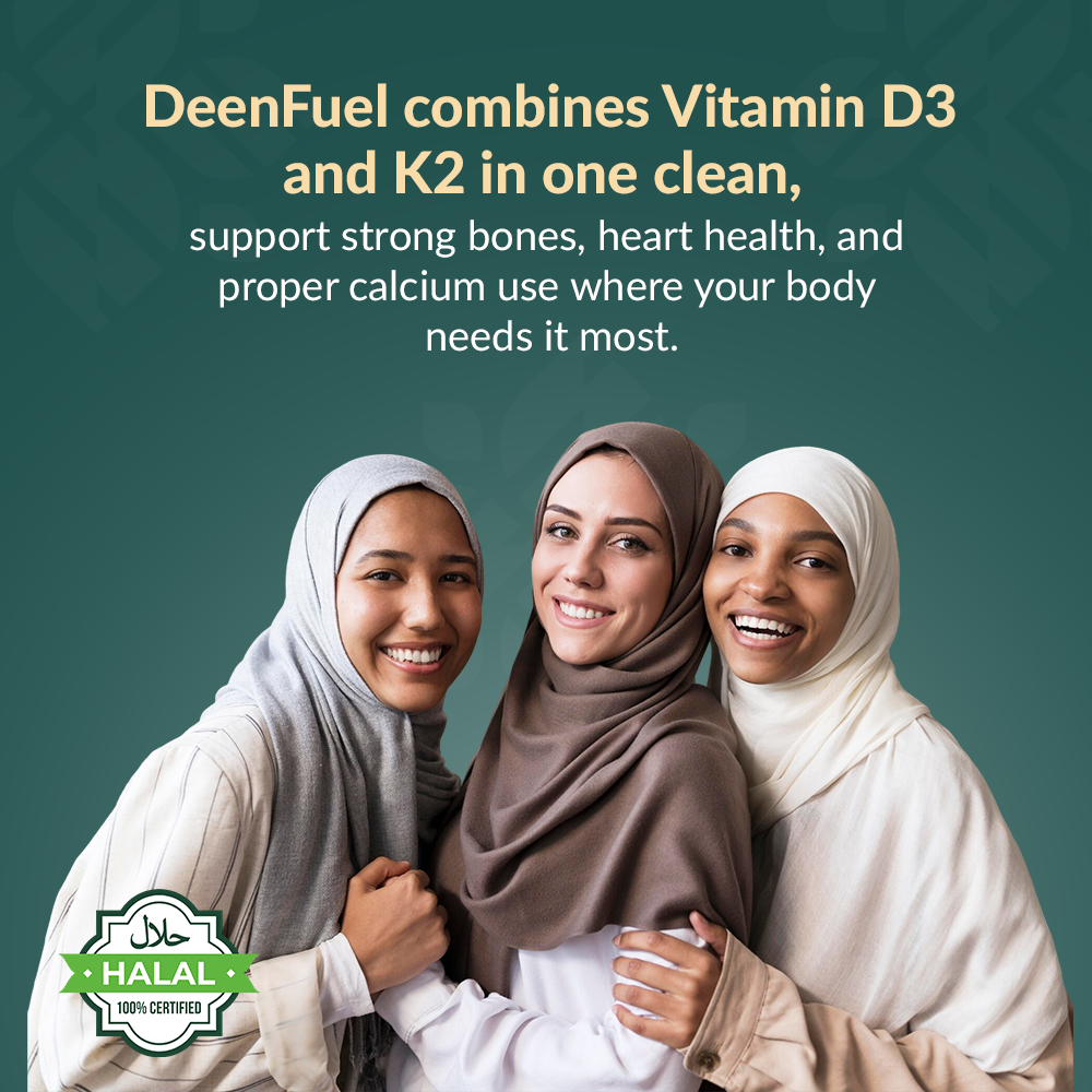 DeenFuel Vitamin D3 K2 bone health and immune support