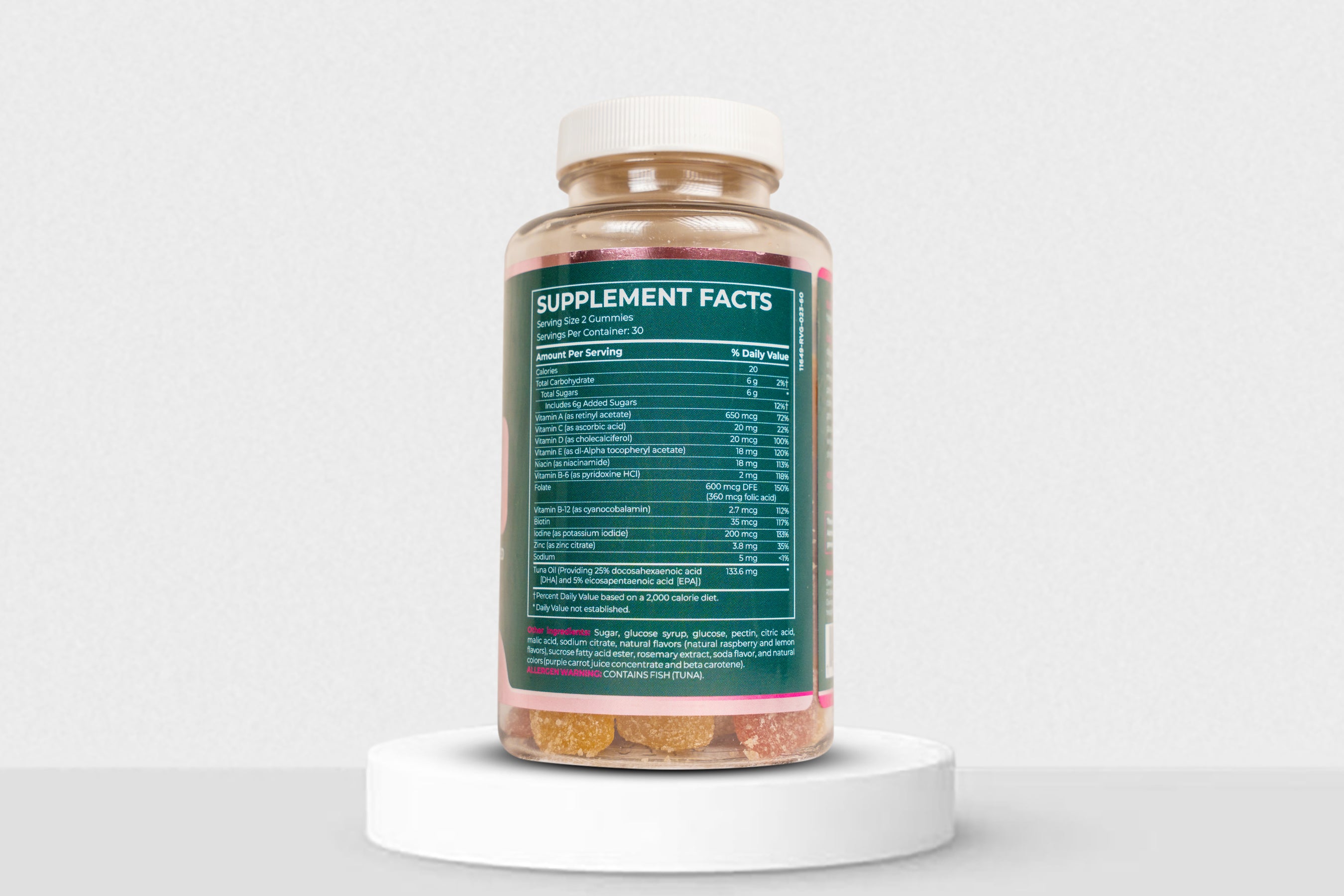 DeenFuel Prenatal supplement facts and ingredients