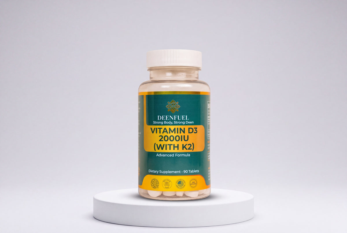 DeenFuel Vitamin D3 2000 IU with K2 bottle